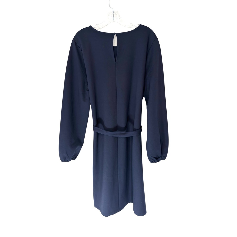 Boden Violet Ponte Jersey Shift Dress Blue Long‎ Sleeve Work Office Size 16/18 - Picture 9 of 12